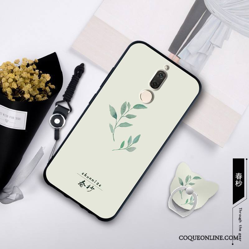 Huawei Mate 10 Lite Coque Protection Tendance Vert Incassable Étui Fluide Doux Tout Compris