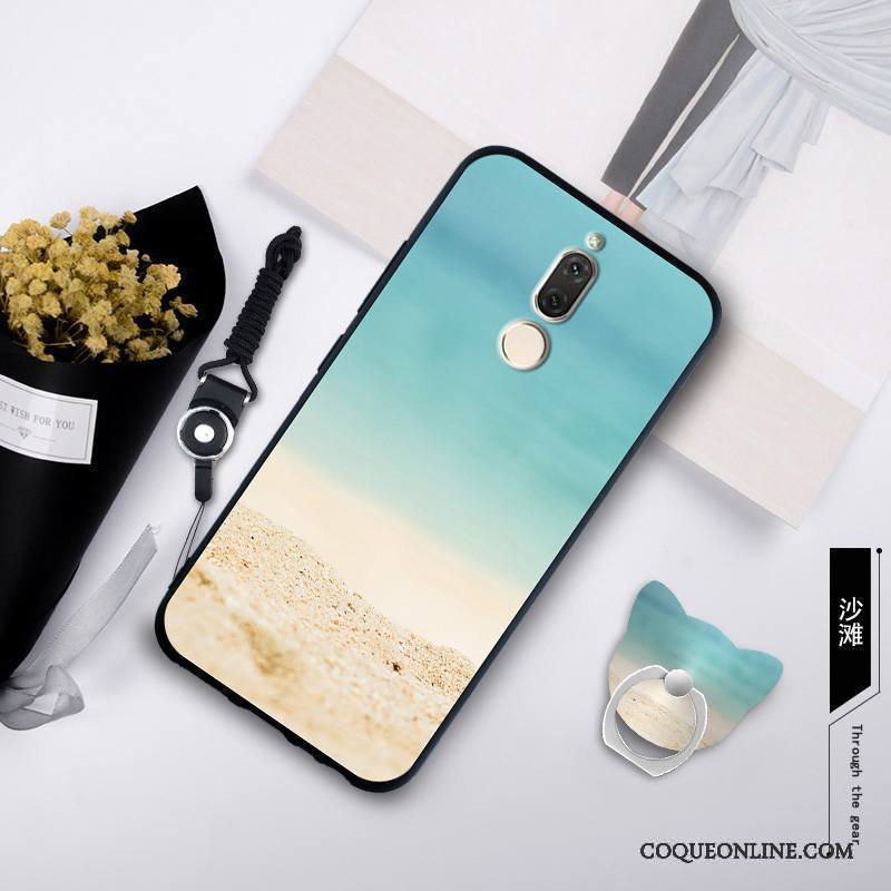 Huawei Mate 10 Lite Coque Protection Tendance Vert Incassable Étui Fluide Doux Tout Compris