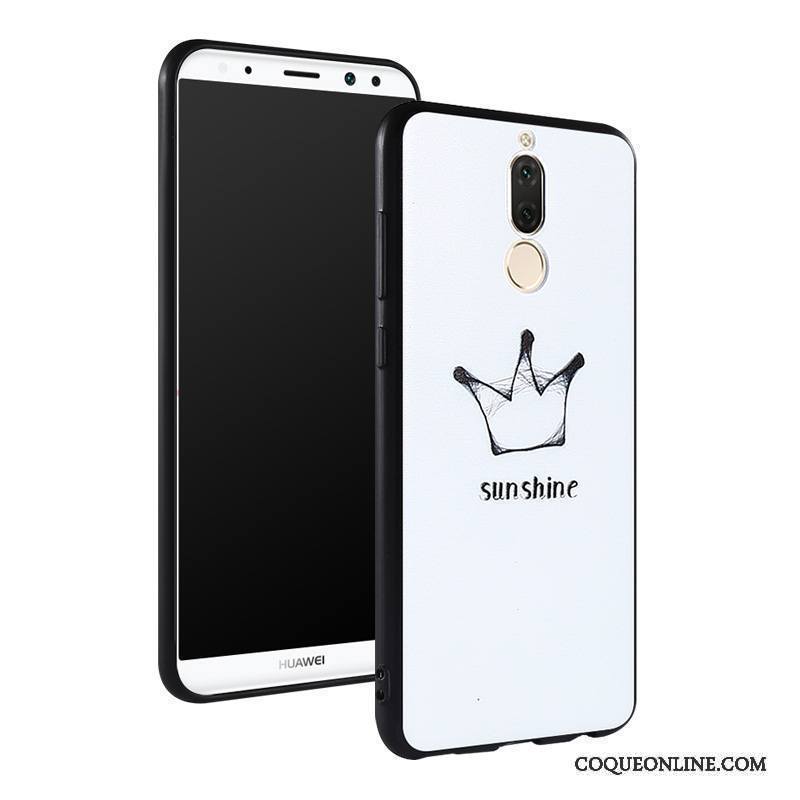 Huawei Mate 10 Lite Coque Tendance Étui Dessin Animé Très Mince Noir Tout Compris Fluide Doux