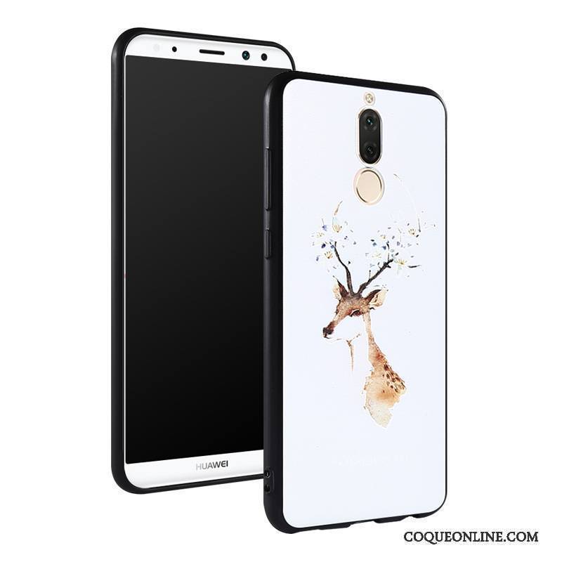 Huawei Mate 10 Lite Coque Tendance Étui Dessin Animé Très Mince Noir Tout Compris Fluide Doux