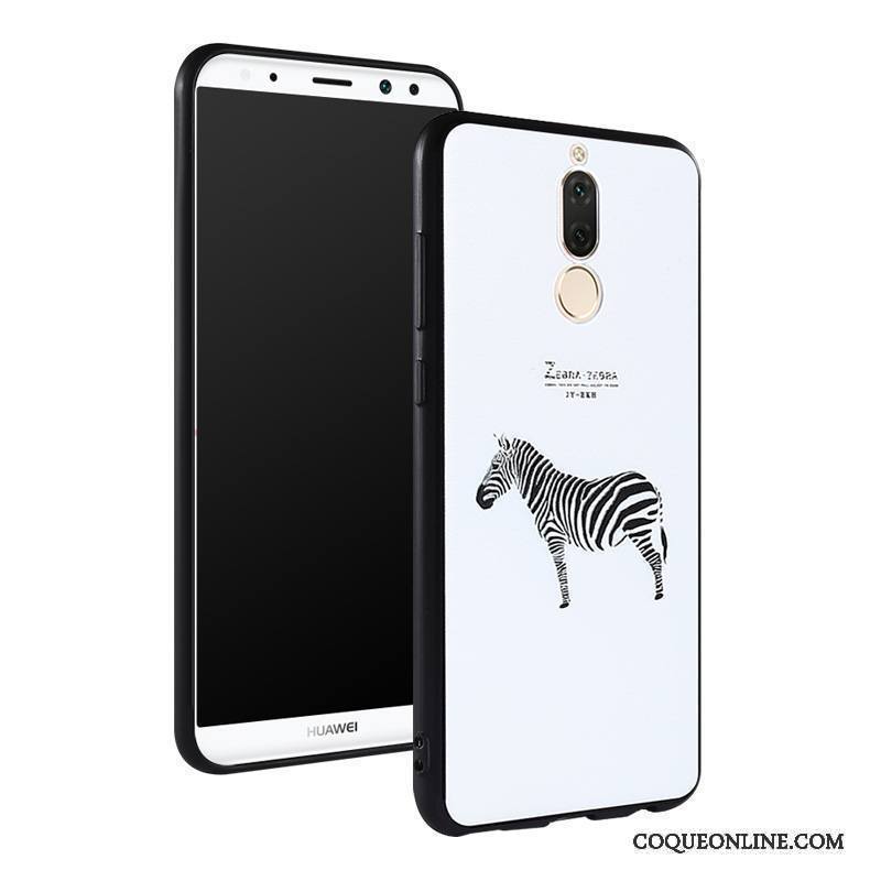 Huawei Mate 10 Lite Coque Tendance Étui Dessin Animé Très Mince Noir Tout Compris Fluide Doux