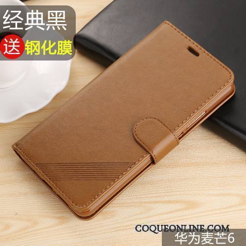 Huawei Mate 10 Lite Coque Étui Fluide Doux Marron De Téléphone Protection Clamshell