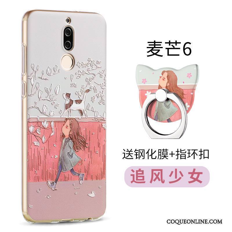 Huawei Mate 10 Lite Créatif Charmant Incassable Personnalité Coque De Téléphone Silicone Rose