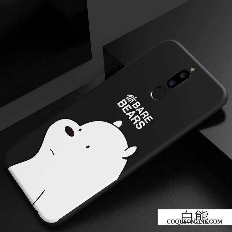 Huawei Mate 10 Lite Créatif Noir Silicone Étui Coque De Téléphone Tout Compris Fluide Doux