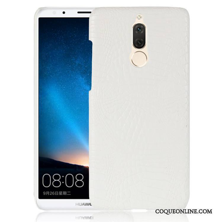 Huawei Mate 10 Lite Cuir Modèle Fleurie Coque Protection Vintage Orange Incassable