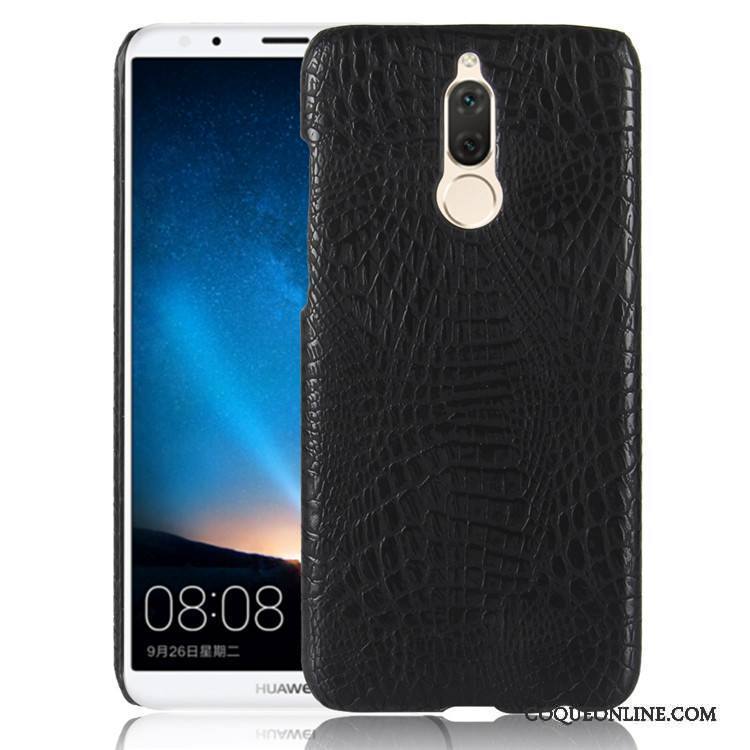 Huawei Mate 10 Lite Cuir Modèle Fleurie Coque Protection Vintage Orange Incassable