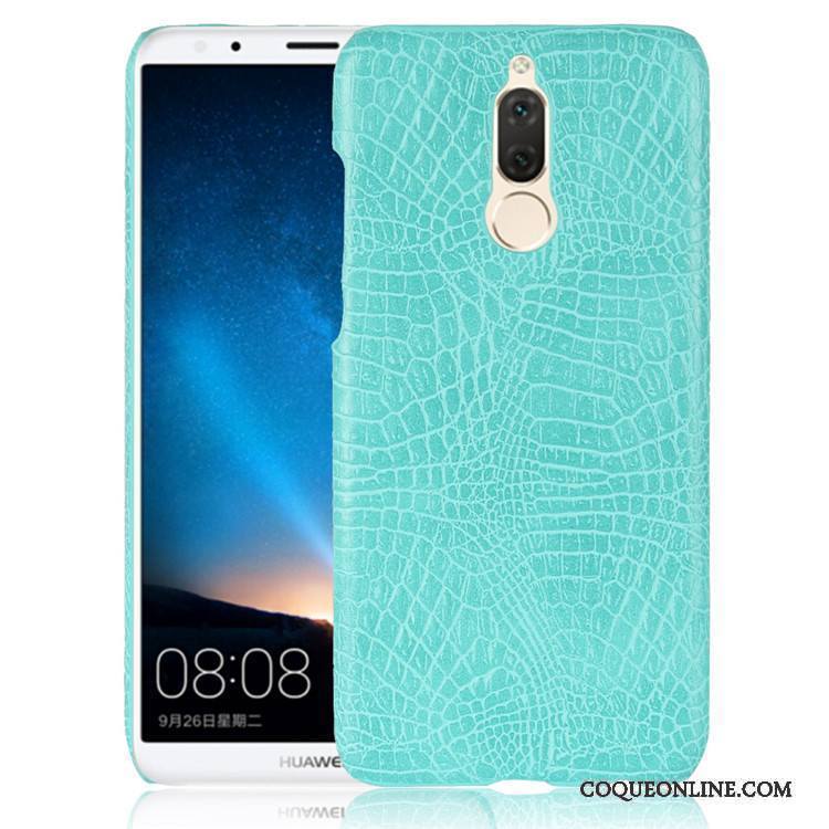 Huawei Mate 10 Lite Cuir Modèle Fleurie Coque Protection Vintage Orange Incassable