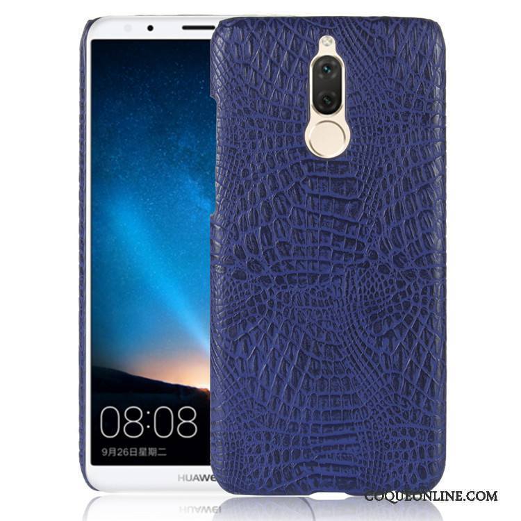 Huawei Mate 10 Lite Cuir Modèle Fleurie Coque Protection Vintage Orange Incassable