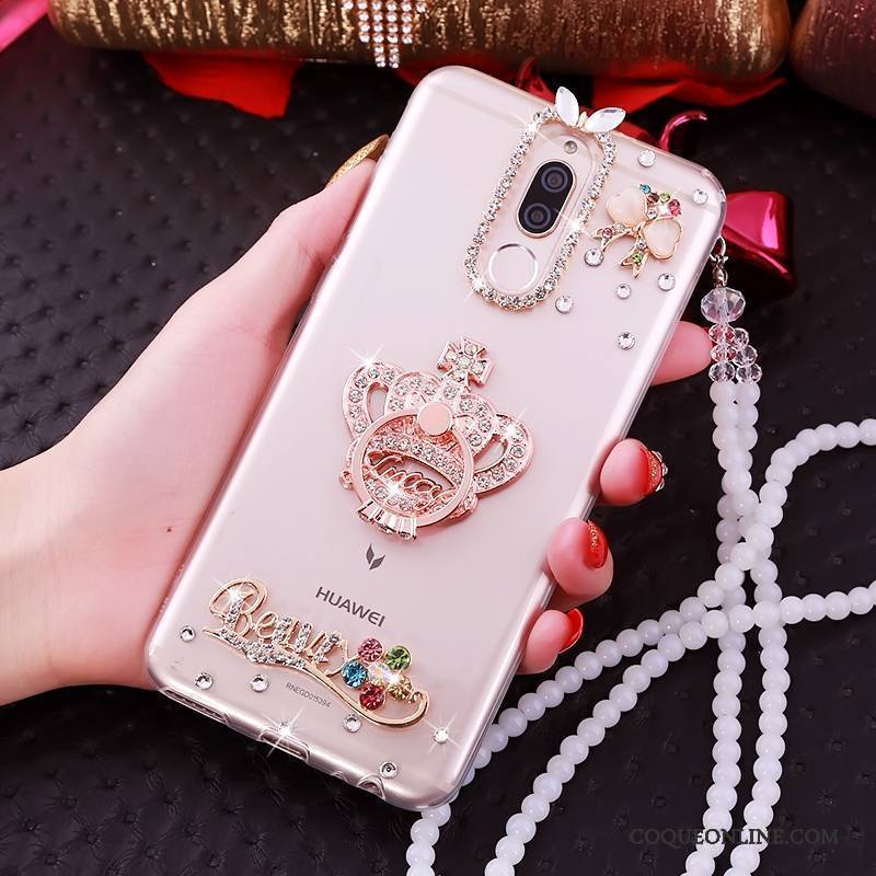 Huawei Mate 10 Lite Fluide Doux Tout Compris Silicone Étui Rose Coque De Téléphone