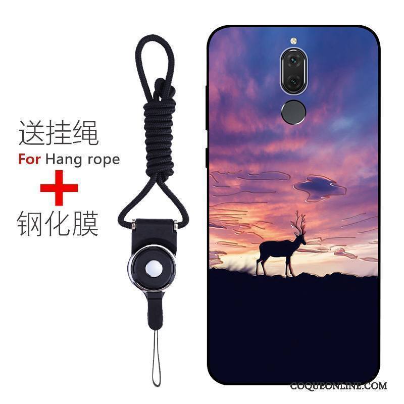 Huawei Mate 10 Lite Incassable Personnalisé Délavé En Daim Coque De Téléphone Protection Silicone Modèle