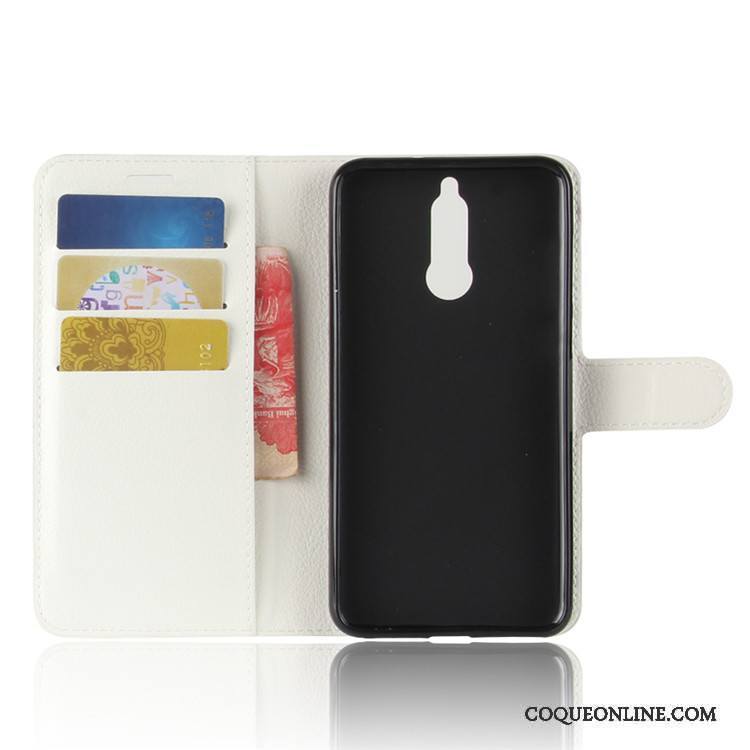 Huawei Mate 10 Lite Noir Portefeuille Coque Protection Étui Téléphone Portable Étui En Cuir