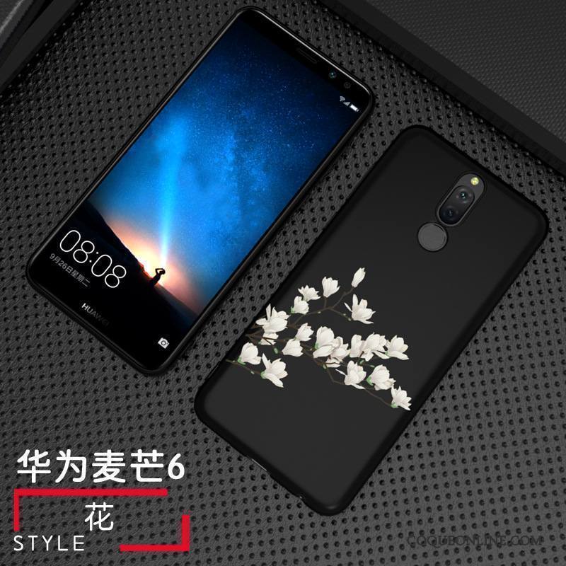 Huawei Mate 10 Lite Personnalité Coque De Téléphone Incassable Délavé En Daim Tempérer Membrane Étui