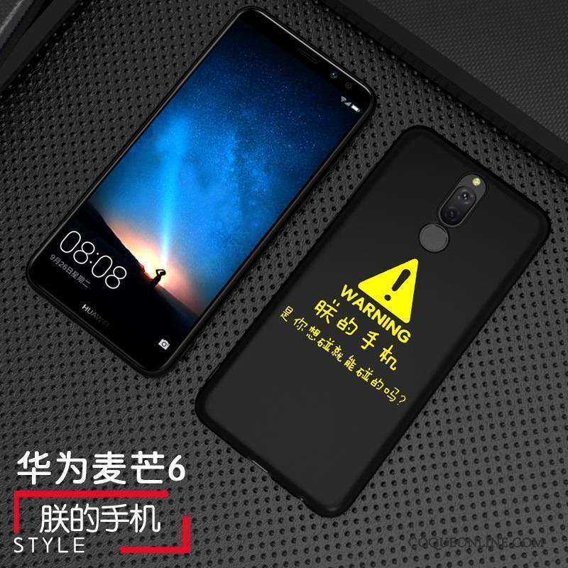Huawei Mate 10 Lite Personnalité Coque De Téléphone Incassable Délavé En Daim Tempérer Membrane Étui