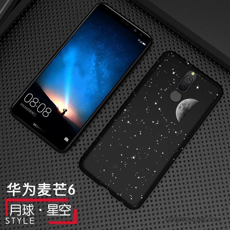 Huawei Mate 10 Lite Personnalité Coque De Téléphone Incassable Délavé En Daim Tempérer Membrane Étui