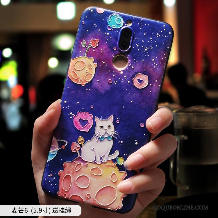 Huawei Mate 10 Lite Protection Coque De Téléphone Tout Compris Violet Créatif Personnalité Silicone