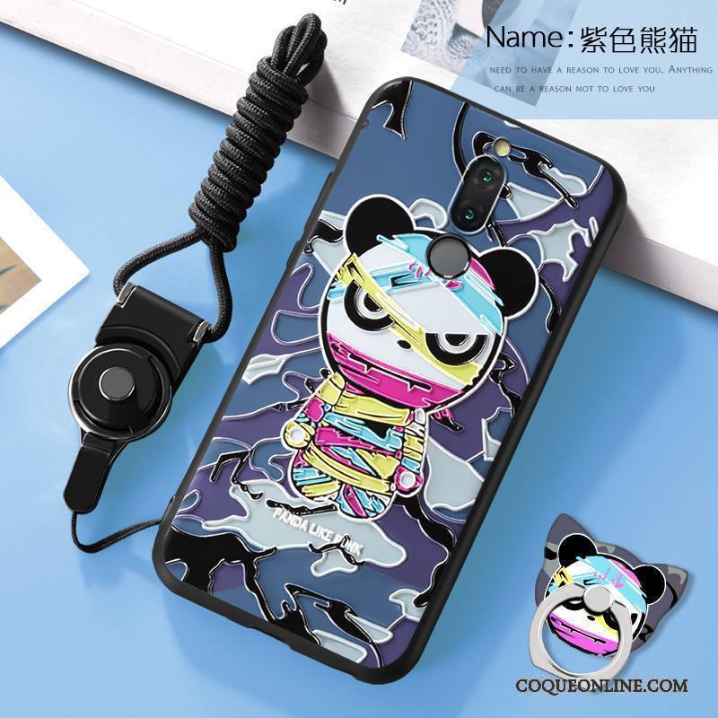 Huawei Mate 10 Lite Protection Étui Coque De Téléphone Tout Compris Vin Rouge Dessin Animé Gaufrage