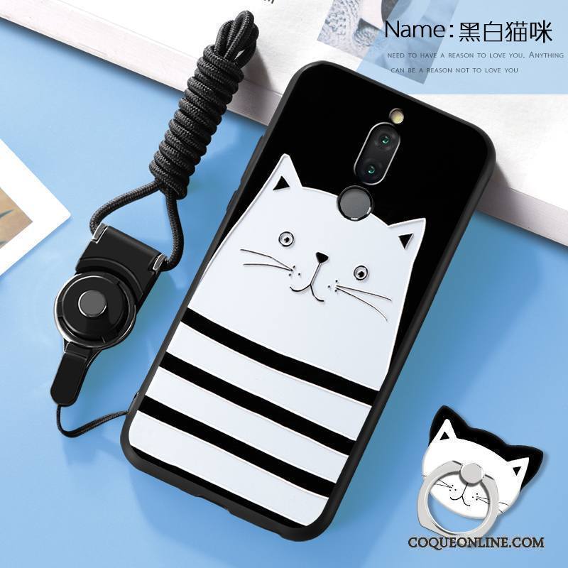 Huawei Mate 10 Lite Protection Étui Coque De Téléphone Tout Compris Vin Rouge Dessin Animé Gaufrage