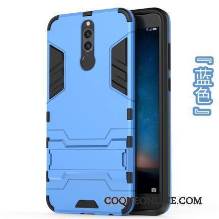 Huawei Mate 10 Lite Silicone Coque Bleu Incassable Protection Support Étui