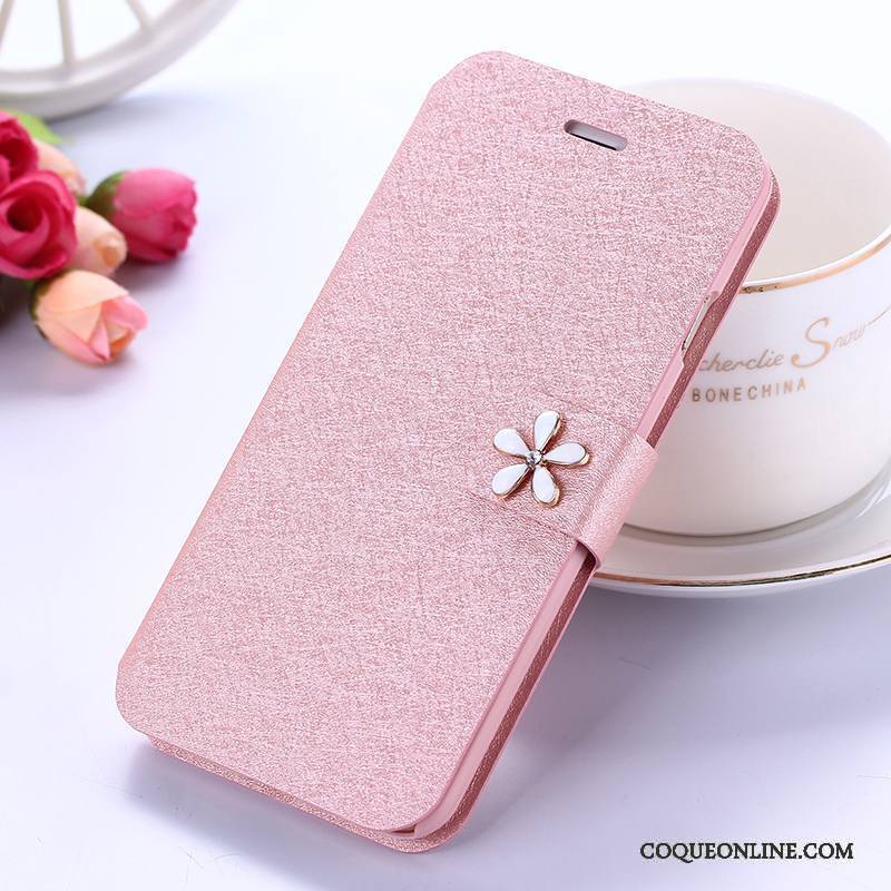 Huawei Mate 10 Lite Téléphone Portable Incassable Clamshell Étui En Cuir Coque De Téléphone Tout Compris Rose