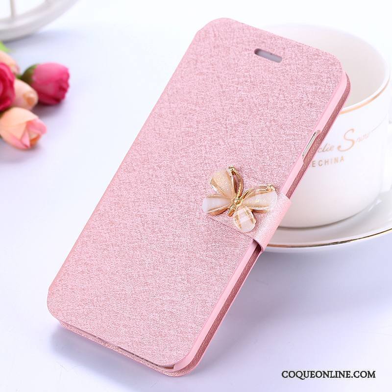 Huawei Mate 10 Lite Téléphone Portable Incassable Clamshell Étui En Cuir Coque De Téléphone Tout Compris Rose