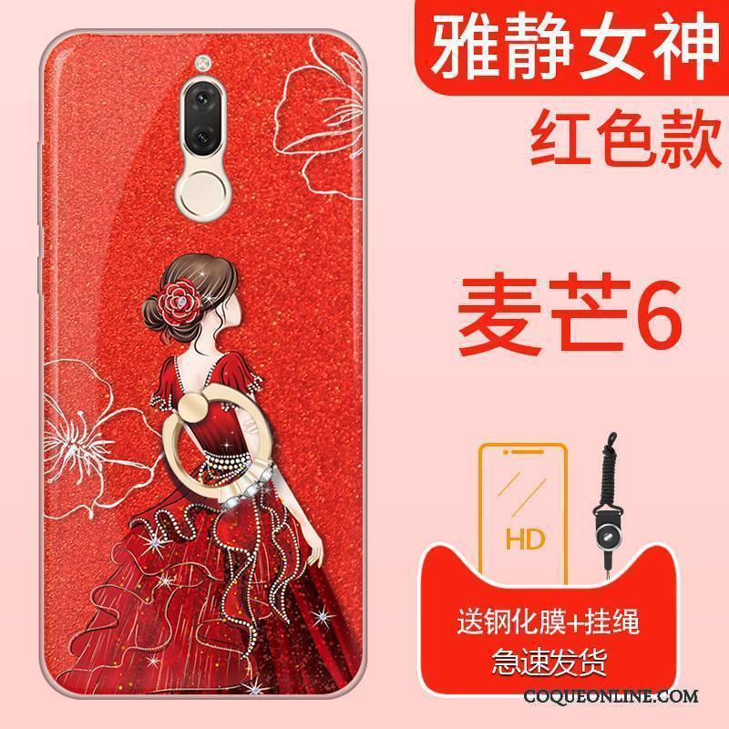 Huawei Mate 10 Lite Violet Rose Coque De Téléphone Silicone Personnalité Tout Compris Lumineuses