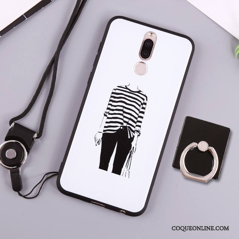 Huawei Mate 10 Lite Étui Fluide Doux Silicone Coque De Téléphone Blanc