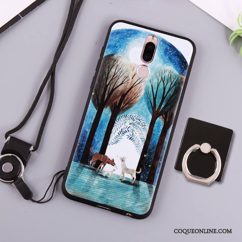 Huawei Mate 10 Lite Étui Fluide Doux Silicone Coque De Téléphone Blanc