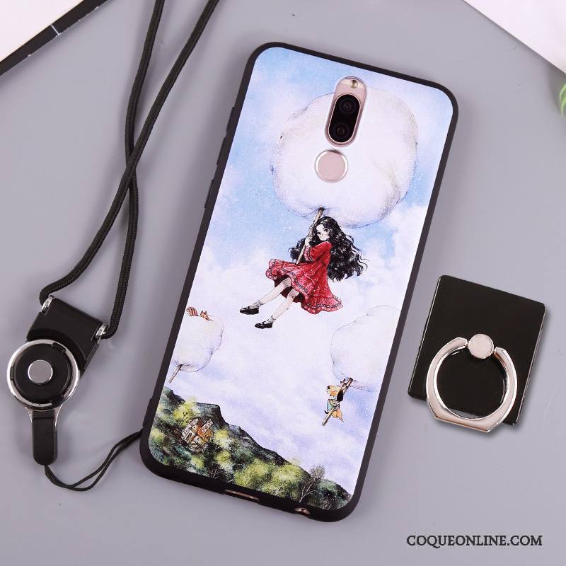 Huawei Mate 10 Lite Étui Fluide Doux Silicone Coque De Téléphone Blanc