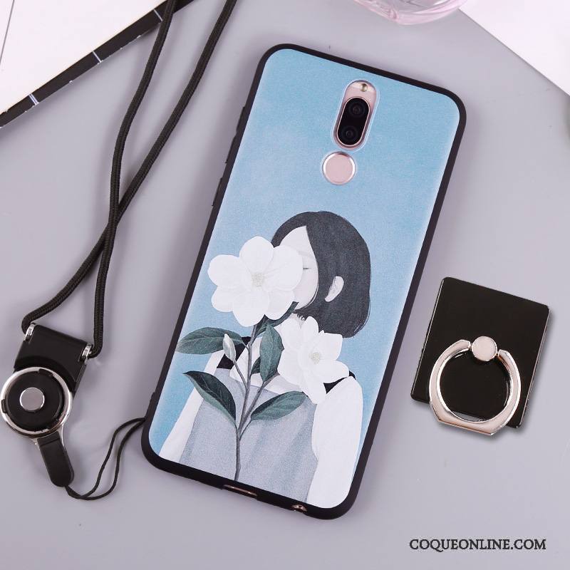 Huawei Mate 10 Lite Étui Fluide Doux Silicone Coque De Téléphone Blanc