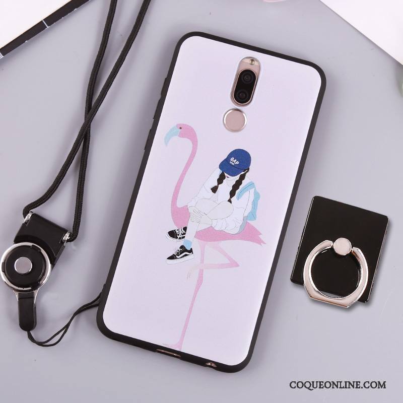 Huawei Mate 10 Lite Étui Fluide Doux Silicone Coque De Téléphone Blanc