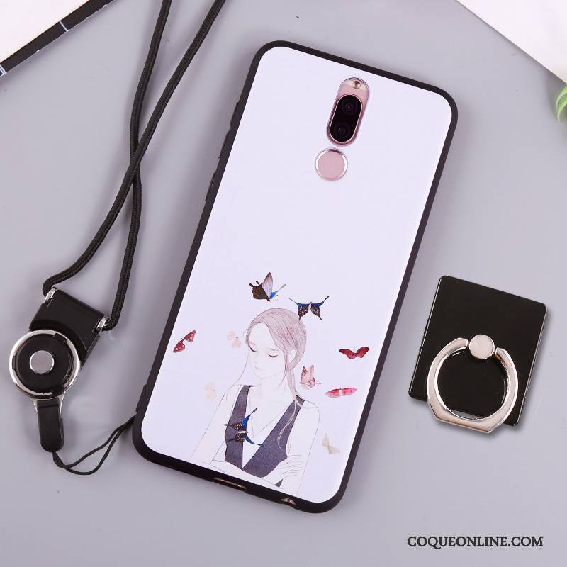 Huawei Mate 10 Lite Étui Fluide Doux Silicone Coque De Téléphone Blanc