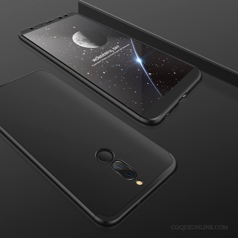 Huawei Mate 10 Lite Étui Or Délavé En Daim Coque De Téléphone Protection