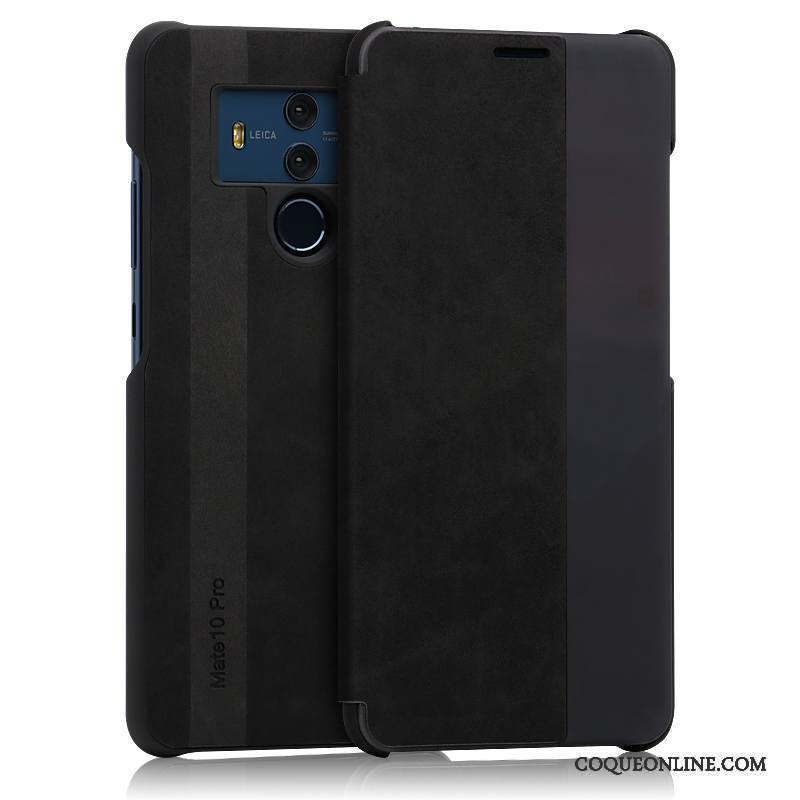 Huawei Mate 10 Pro Bleu Housse Business Protection Coque De Téléphone Incassable Étui En Cuir