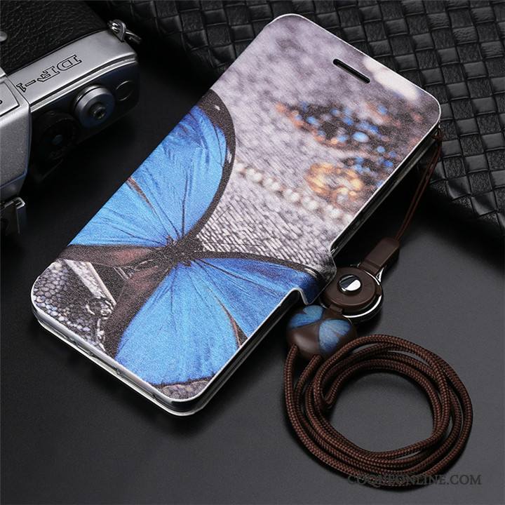 Huawei Mate 10 Pro Clamshell Téléphone Portable Dessin Animé Protection Coque Étui En Cuir Ornements Suspendus