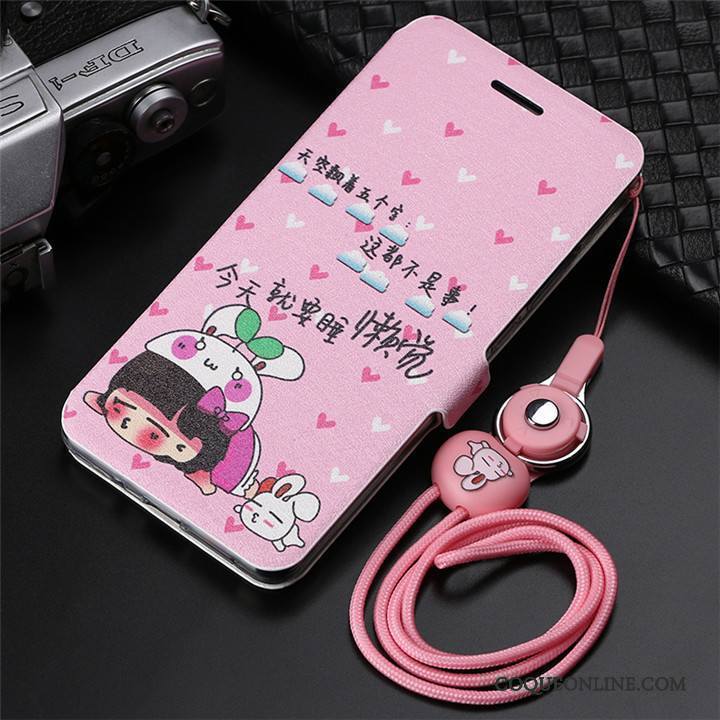 Huawei Mate 10 Pro Clamshell Téléphone Portable Dessin Animé Protection Coque Étui En Cuir Ornements Suspendus