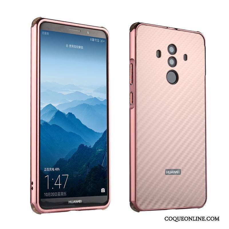 Huawei Mate 10 Pro Coque Border Couvercle Arrière Métal Protection Créatif Étui Tendance