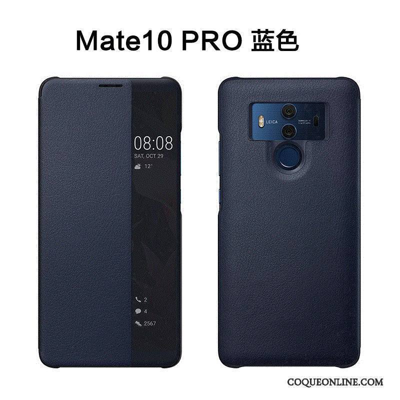 Huawei Mate 10 Pro Coque De Téléphone Incassable Protection Clamshell Étui Étui En Cuir