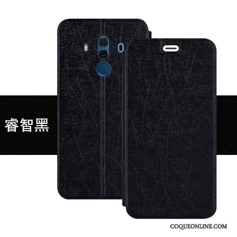 Huawei Mate 10 Pro Coque De Téléphone Tout Compris Étui En Cuir Membrane Support Fluide Doux Housse