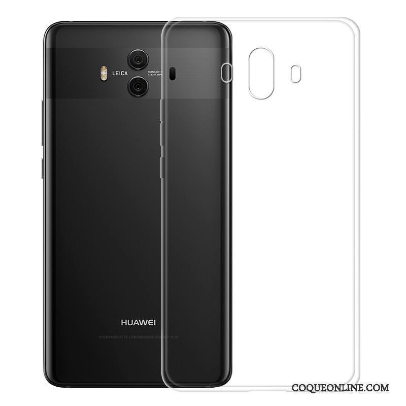 Huawei Mate 10 Pro Coque De Téléphone Transparent Silicone Luxe Or Placage Élégant