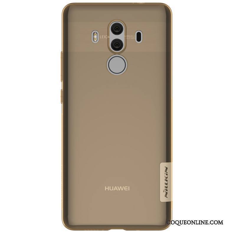 Huawei Mate 10 Pro Coque En Silicone Or Transparent Bordure De Téléphone