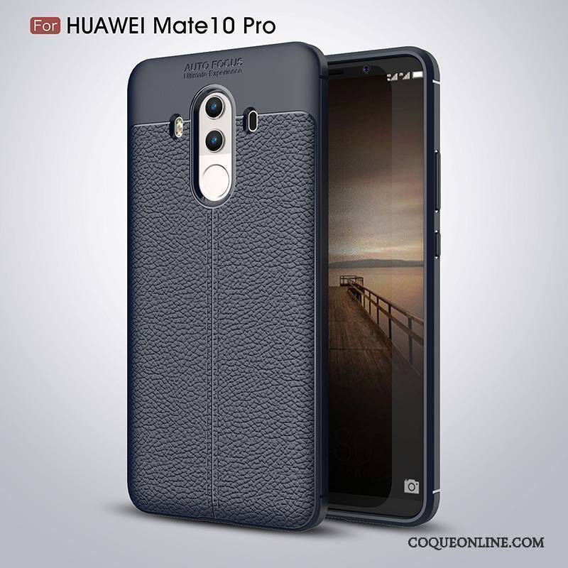 Huawei Mate 10 Pro Coque Fluide Doux Silicone Tout Compris Gris Personnalité Créatif Incassable