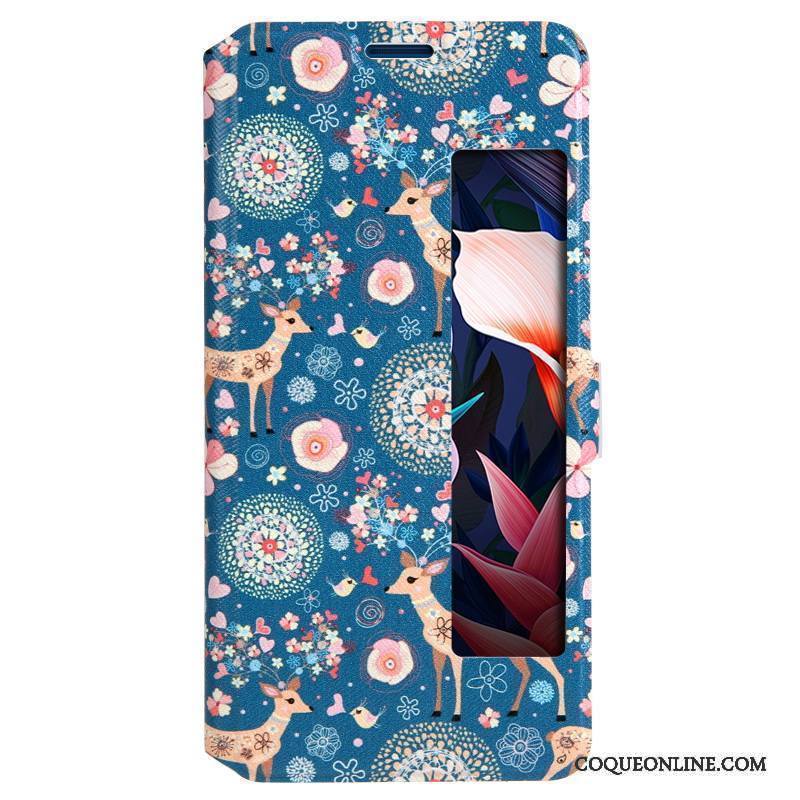 Huawei Mate 10 Pro Coque Housse Dessin Animé Incassable Tout Compris Bleu Clair Windows Étui