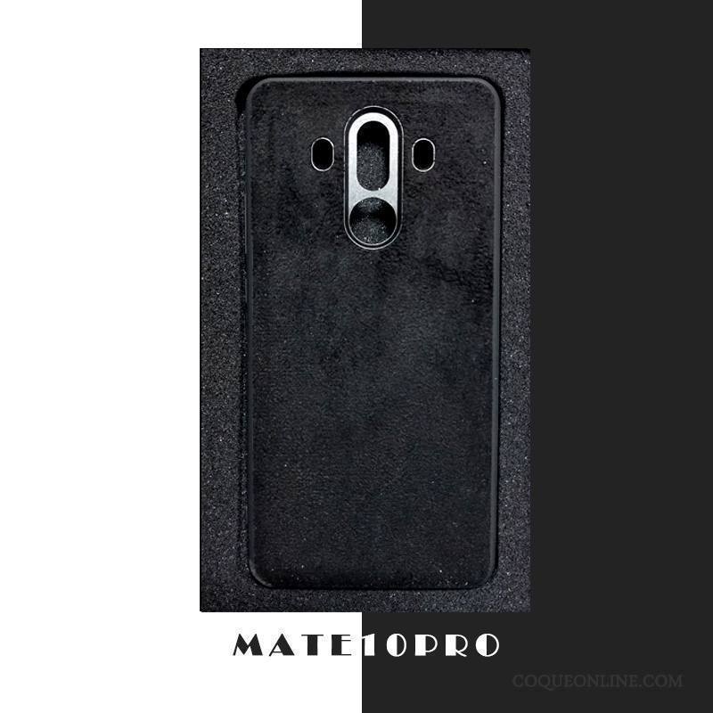 Huawei Mate 10 Pro Coque Très Mince Daim Fourrure Protection Étui Gris Tout Compris Incassable