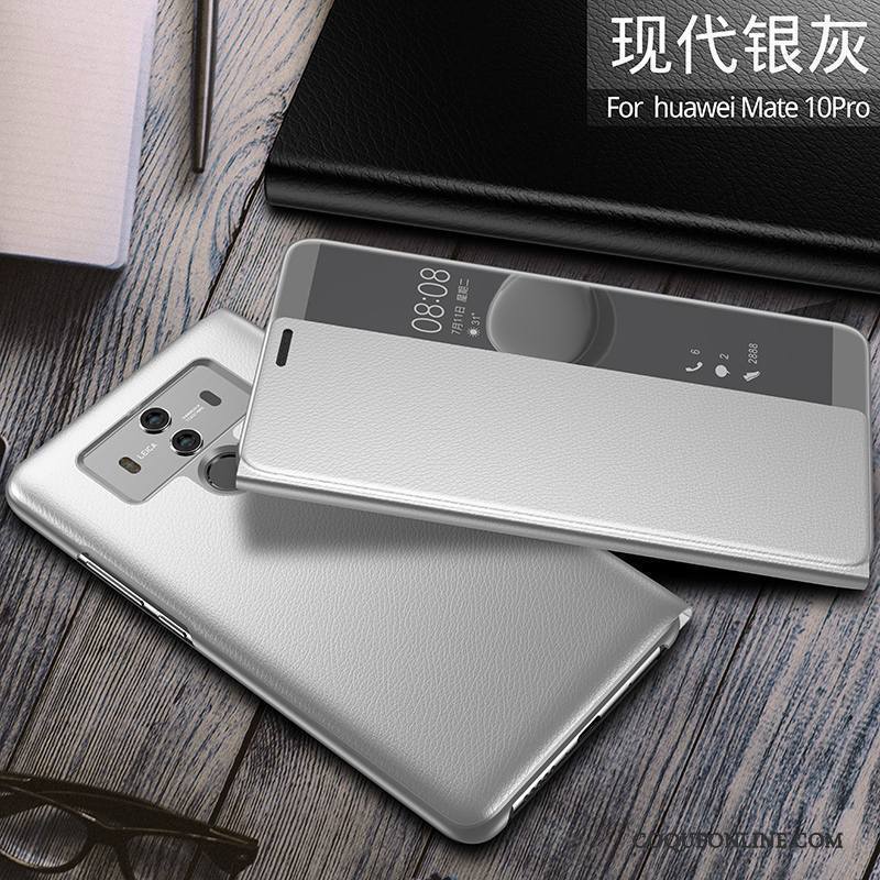 Huawei Mate 10 Pro Incassable Tout Compris Protection Étui En Cuir Housse Coque De Téléphone Or