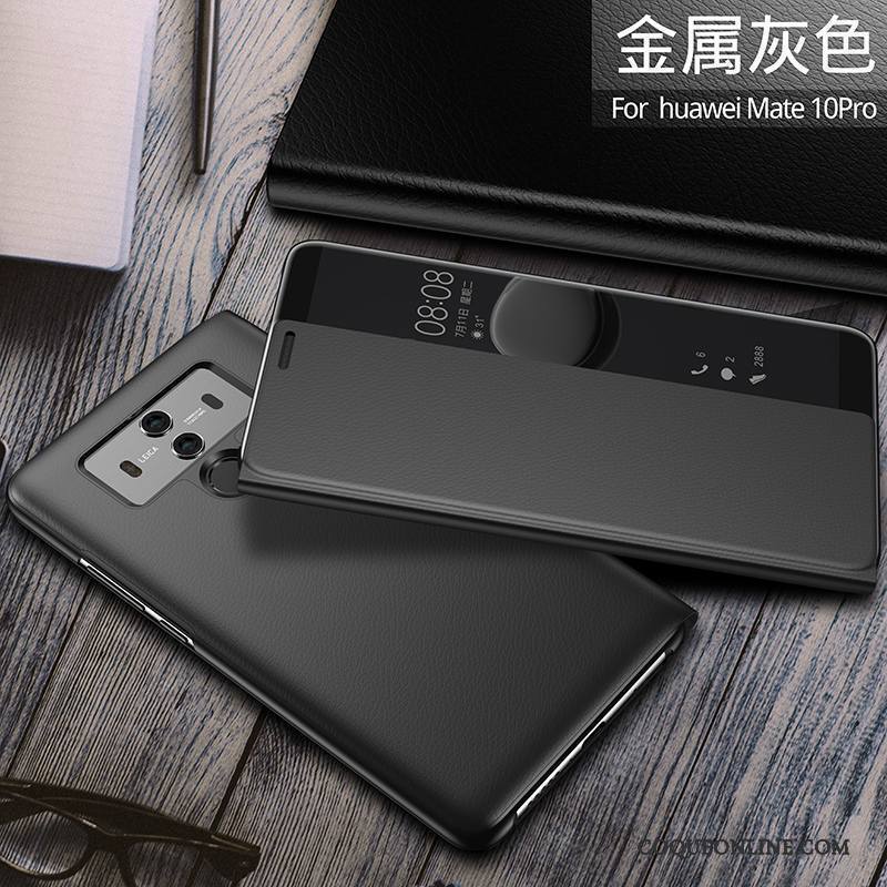 Huawei Mate 10 Pro Incassable Tout Compris Protection Étui En Cuir Housse Coque De Téléphone Or