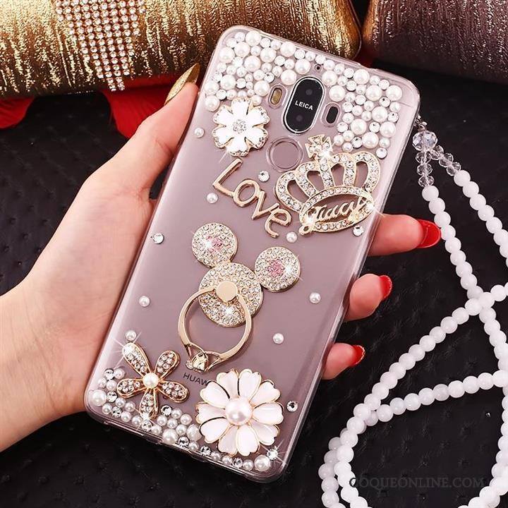 Huawei Mate 10 Pro Or Strass Coque De Téléphone Silicone Ornements Suspendus Papillon Tout Compris