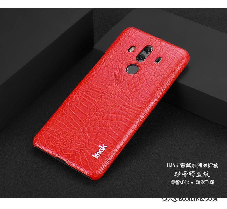 Huawei Mate 10 Pro Protection Noir Business Simple Étui Coque Téléphone Portable