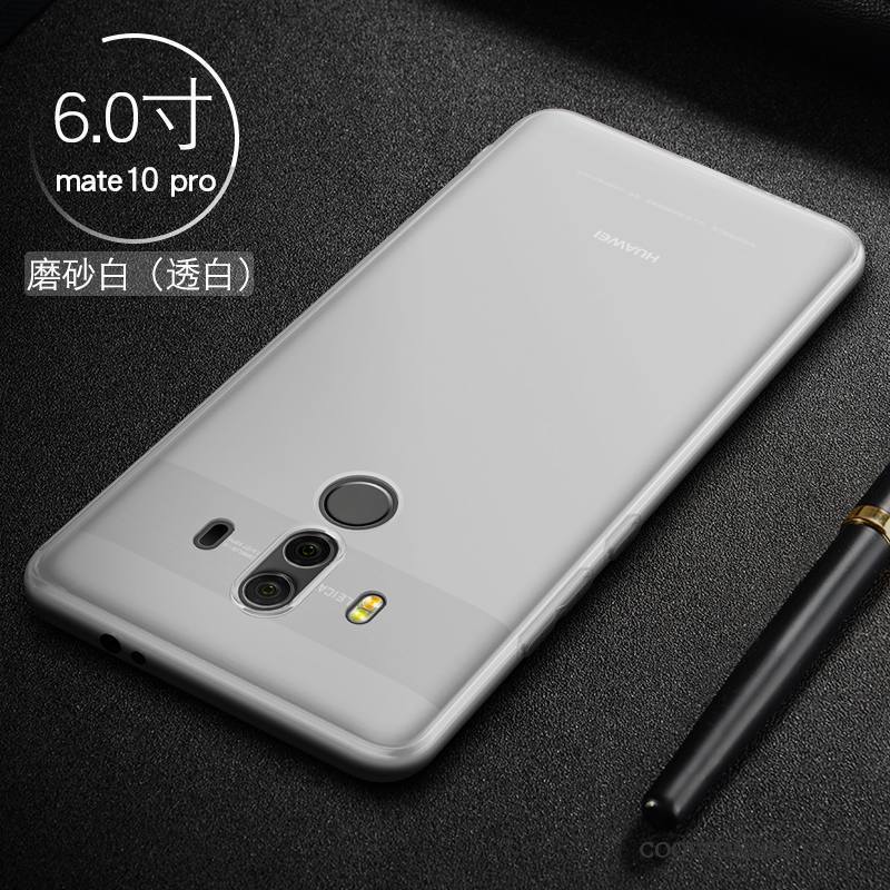 Huawei Mate 10 Pro Étui Fluide Doux Incassable Très Mince Coque De Téléphone Protection Silicone
