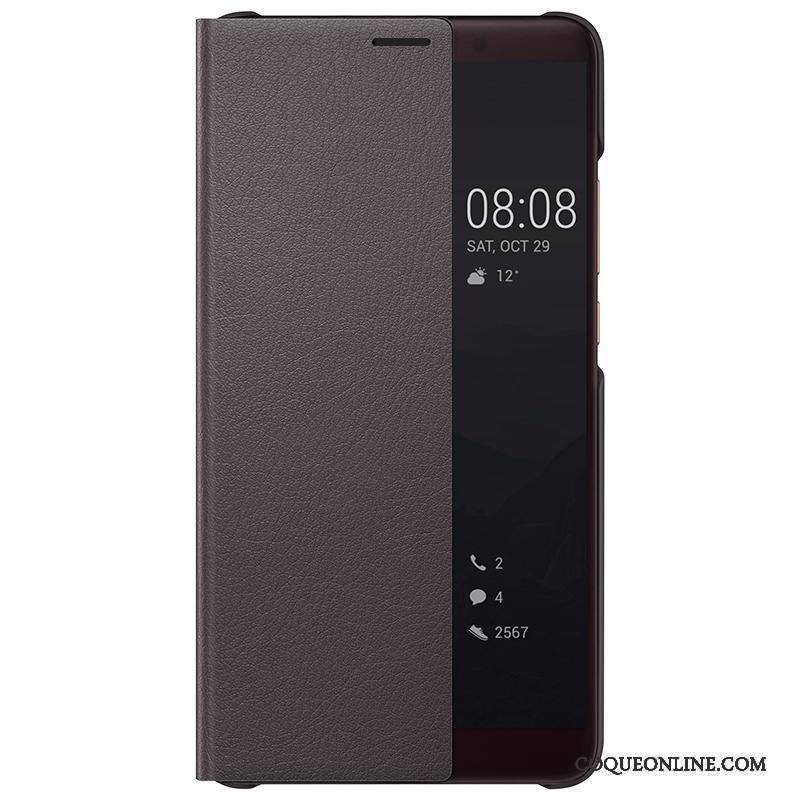 Huawei Mate 10 Rose Étui En Cuir Coque De Téléphone Clamshell Protection