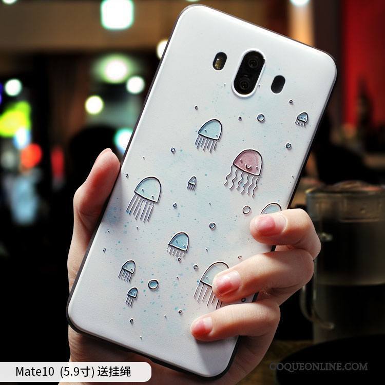 Huawei Mate 10 Silicone Créatif Simple Incassable Personnalité Coque De Téléphone Tout Compris